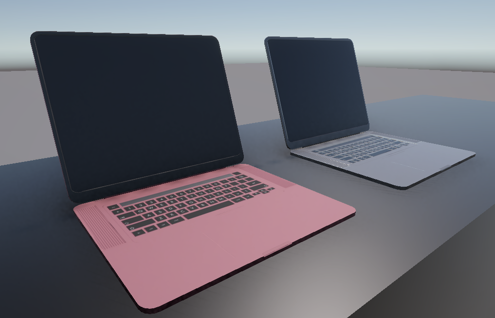 3d laptop unity asset